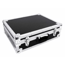 Flightcase kuffert med plukskum. Sort. 52 x 42 x 17 cm.