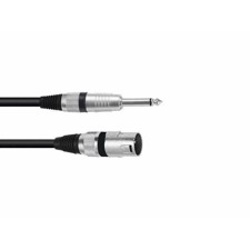 Adapterkabel XLR(M)/Jack mono 5m bk