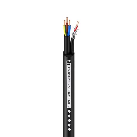 Hybrid Cable - Power & DMX - 3 x 1.5 mm² & 2 x 0.34 mm² - 100 m - Adam Hall Cables -  100 Linear m.