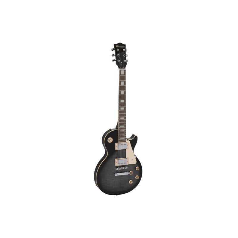 DIMAVERY LP-750 Electric Guitar, Translucent gray blackburst