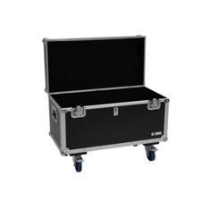 Flightcase  med hjul. Udvendige mål ca.: 80 x 40 x 44 cm.