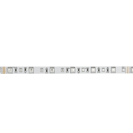 LED Strips RGB+Amber - 24 volt - 5 meter - 72 LEDs pr meter - 5050+3528 LED - IP20