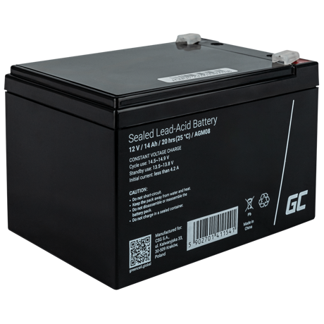 DAP Green Cell AGM 12 V 14 Ah battery For DAP NRG-12 Mobile