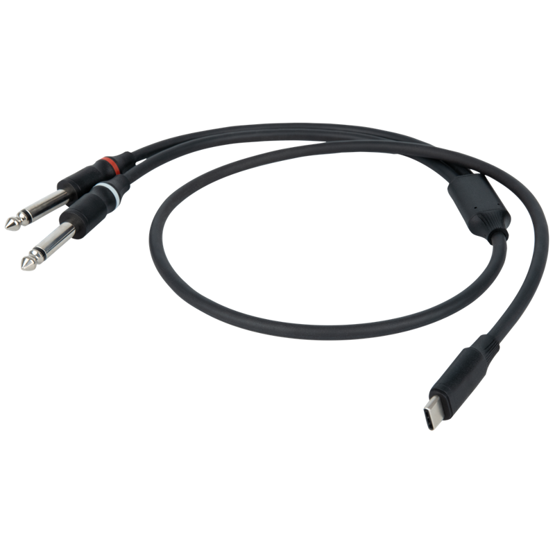 DAP FL111 - USB-C to 2 Mono Jack L/R 1.5 m