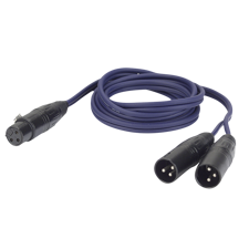 DAP FL39 - bal. XLR 3P, female to 2 x XLR 3P male 1.5 m