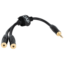 DAP FLA5 – male stereo mini-jack to 2 female stereo mini-jack 0.3 m, black