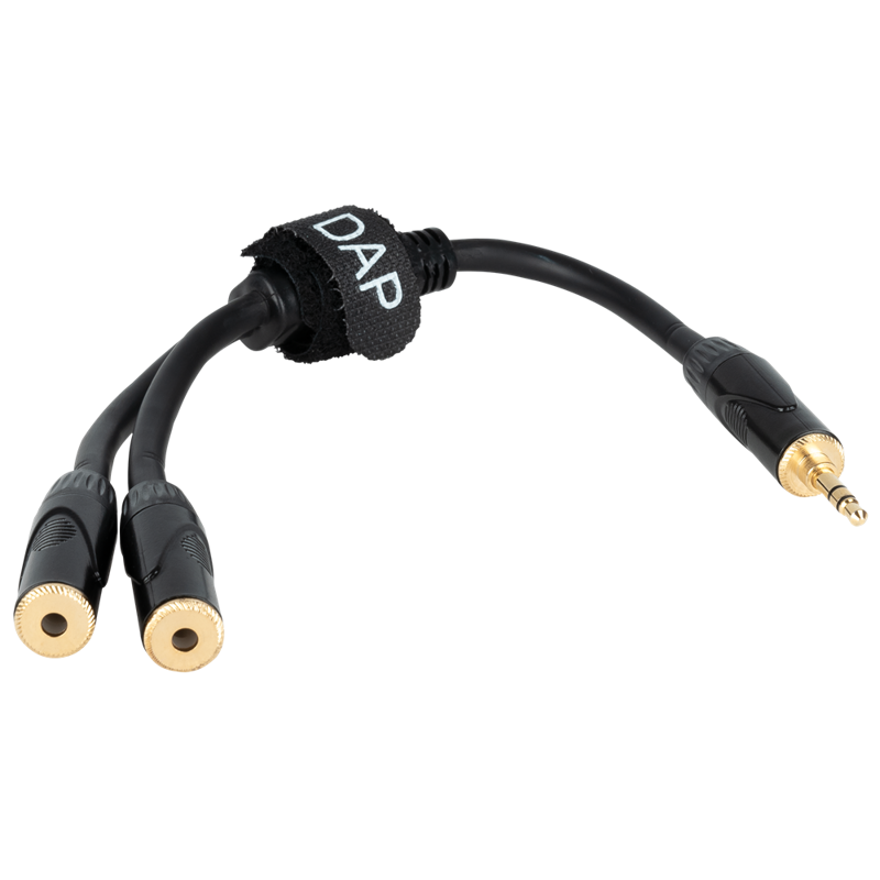 DAP FLA5 – male stereo mini-jack to 2 female stereo mini-jack 0.3 m, black