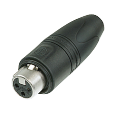 Neutrik XLR 3P 'Heavy Duty' IP Connector - female - (gold contacts - silver housing)